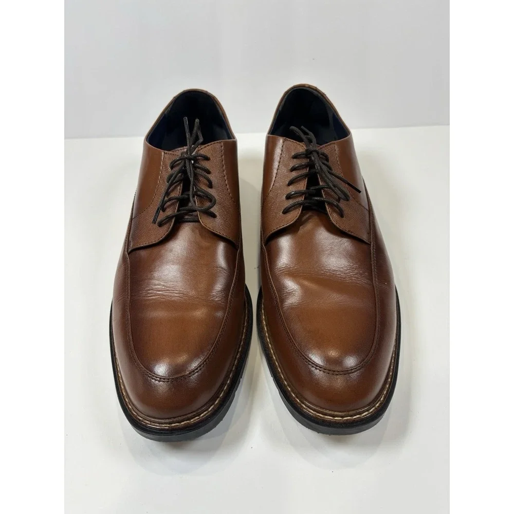 Arturo Calle Men's Brown Leather Derby Dress Shoes US 10 Lace Up Colombia